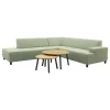 Van der Garde Tuinmeubelen - Premium VDG Malaga/Mindo - hoekbank loungeset chaise longue - green