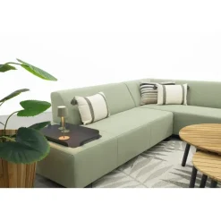 Van der Garde Tuinmeubelen - Premium VDG Malaga/Mindo - hoekbank loungeset chaise longue - green