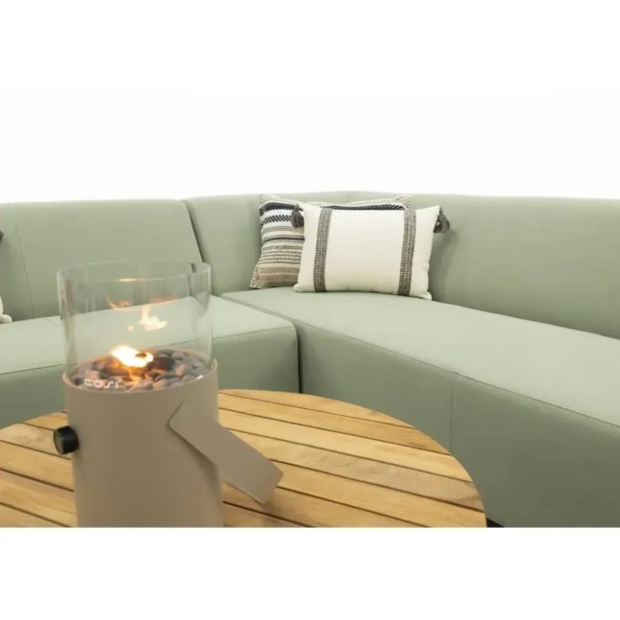 Van der Garde Tuinmeubelen - Premium VDG Malaga/Mindo - hoekbank loungeset chaise longue - green