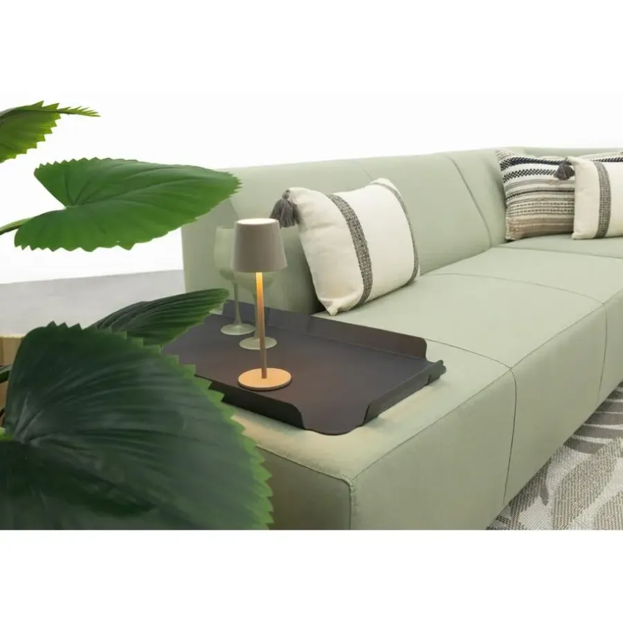 Van der Garde Tuinmeubelen - Premium VDG Malaga/Mindo - hoekbank loungeset chaise longue - green