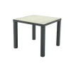 Van der Garde Tuinmeubelen - Premium VDG Nola tuintafel 90x90 cm. - Antraciet/Houtlook