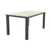 Van der Garde Tuinmeubelen - Premium VDG Nola tuintafel 160x90 cm. - Antraciet/Houtlook