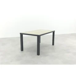 Van der Garde Tuinmeubelen - Premium VDG Nola tuintafel 160x90 cm. - Antraciet/Houtlook