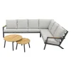 Loungesets-Van der Garde Tuinmeubelen - Premium VDG Santos/Mindo loungeset - loungebank - antraciet