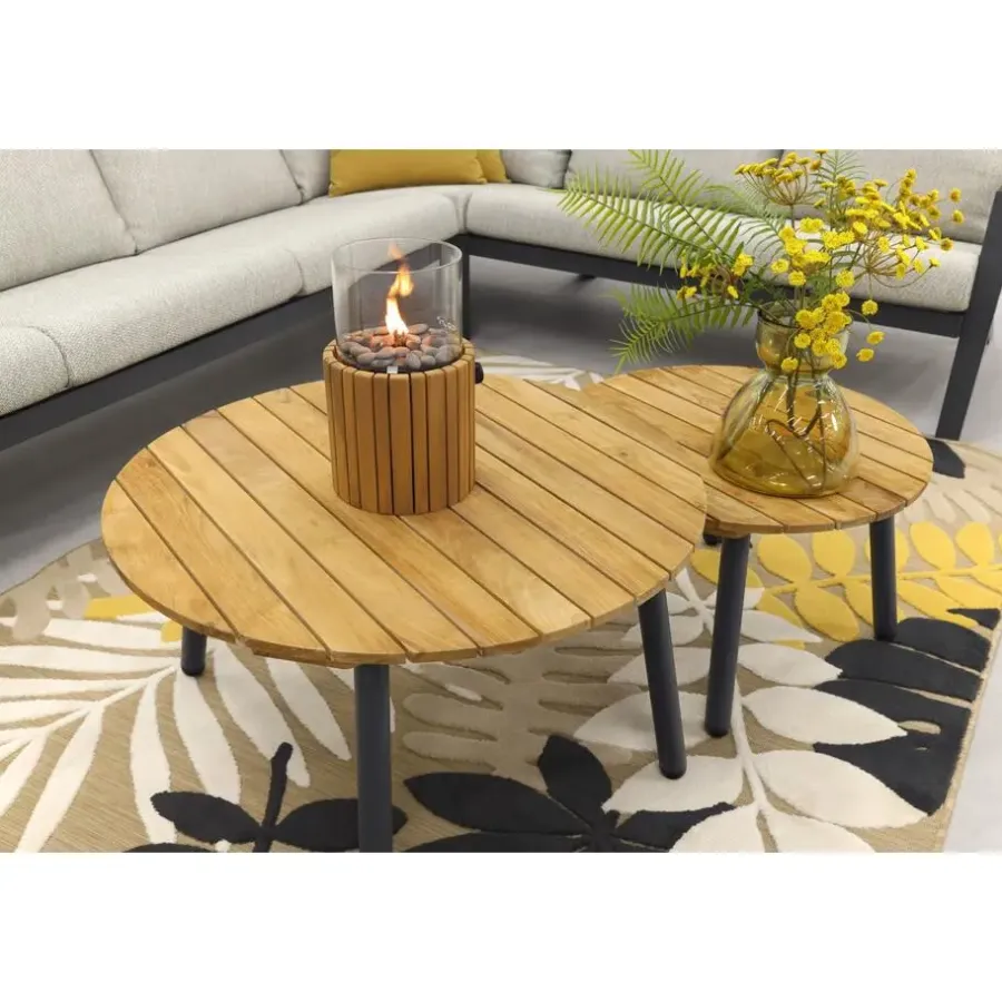 Loungesets-Van der Garde Tuinmeubelen - Premium VDG Santos/Mindo loungeset - loungebank - antraciet