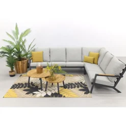 Loungesets-Van der Garde Tuinmeubelen - Premium VDG Santos/Mindo loungeset - loungebank - antraciet