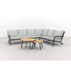 Loungesets-Van der Garde Tuinmeubelen - Premium VDG Santos/Mindo loungeset - loungebank - antraciet