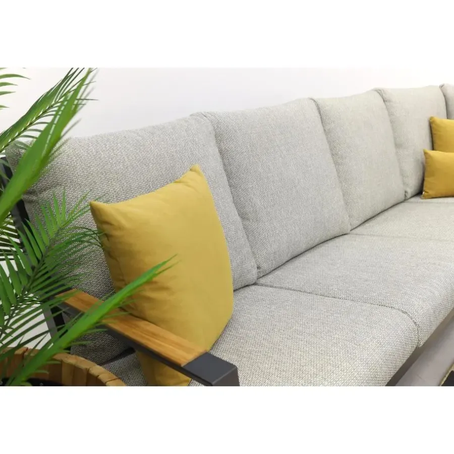 Loungesets-Van der Garde Tuinmeubelen - Premium VDG Santos/Mindo loungeset - loungebank - antraciet