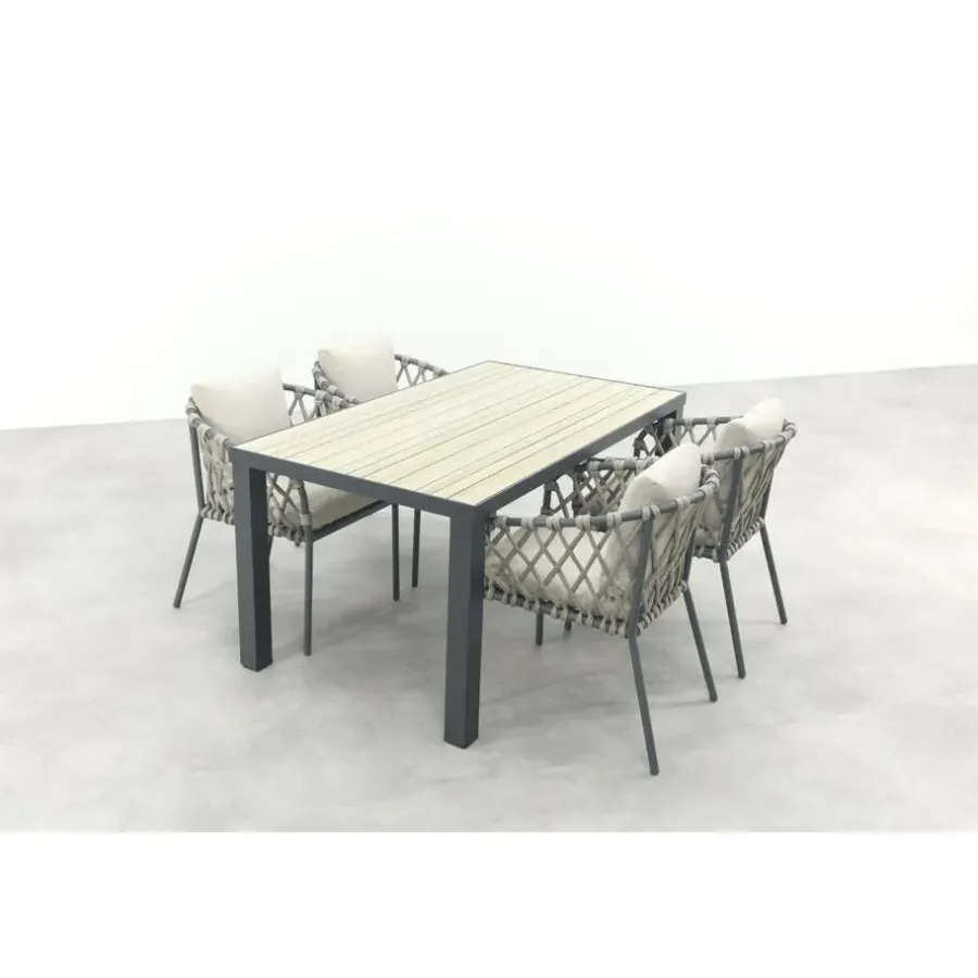 Van der Garde Tuinmeubelen - Premium VDG Sara/Nola tuinset 160x90 cm