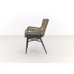 Tuinstoelen-Van der Garde Tuinmeubelen - Premium VDG Set van 4 - Jasmine dining tuinstoel - Naturel