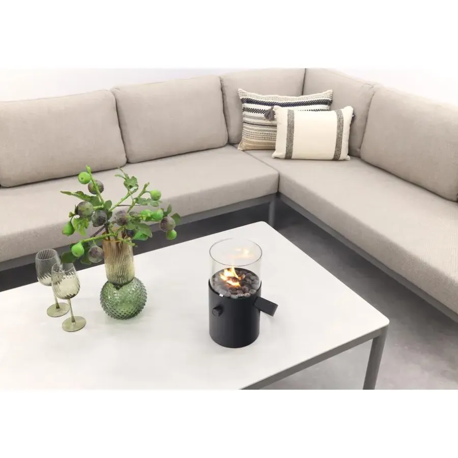 Van der Garde Tuinmeubelen - Premium VDG Sierra hoek loungeset + loungestoel - Naturel/Grijs