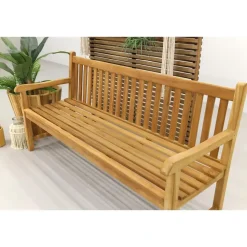 Tuinbanken-Livingfurn VDG Teak houten tuinbank Bison - 180 cm