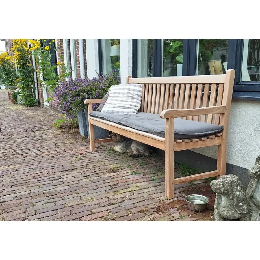 Tuinbanken-Livingfurn VDG Teak houten tuinbank Bison - 180 cm