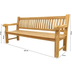 Tuinbanken-Livingfurn VDG Teakhouten tuinbank Patrick XL - 200 cm