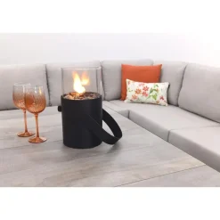 Loungesets-Van der Garde Tuinmeubelen - Premium VDG Viento/Darwin lounge-/diningset (4-delig) - Royal Grey/Antraciet