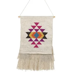 Wandkleden-Beliani VEHARI - Wanddecoratie - Beige - Katoen