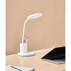 Bureaulampen|Bureaulampen-Leen Bakker VELA - Bureaulamp LED - Wit - Synthetisch materiaal