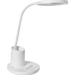 Bureaulampen|Bureaulampen-Leen Bakker VELA - Bureaulamp LED - Wit - Synthetisch materiaal