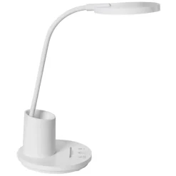 Bureaulampen|Bureaulampen-Leen Bakker VELA - Bureaulamp LED - Wit - Synthetisch materiaal