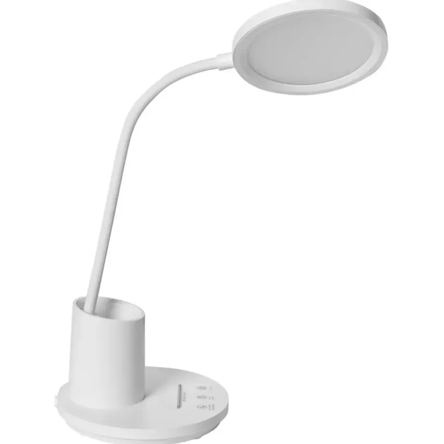 Bureaulampen|Bureaulampen-Leen Bakker VELA - Bureaulamp LED - Wit - Synthetisch materiaal