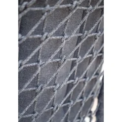Tuinstoelen-Garden Impressions Venice dining fauteuil - carbon black - rope dark grey - mystic grey