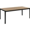 Beliani VERNIO - Tuintafel - Lichtbruin - 90 x 180 cm - Aluminium