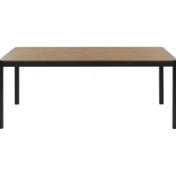 Beliani VERNIO - Tuintafel - Lichtbruin - 90 x 180 cm - Aluminium