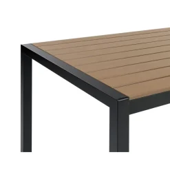 Beliani VERNIO - Tuintafel - Lichtbruin - 90 x 180 cm - Aluminium