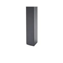 Tuintafels-Beliani VERNIO - Tuintafel - Zwart - 90 x 180 cm - Aluminium