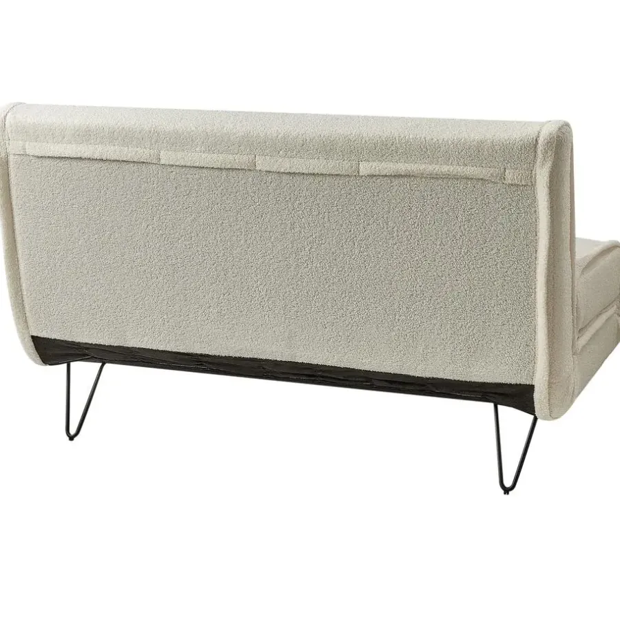Beliani VESTFOLD - Slaapbank - Lichtbeige - Bouclé