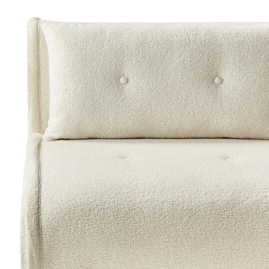 Beliani VESTFOLD - Slaapbank - Lichtbeige - Bouclé