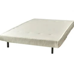 Beliani VESTFOLD - Slaapbank - Lichtbeige - Bouclé
