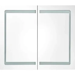 Spiegelkasten-vidaXL - Badkamerkast - Antraciet - MDF