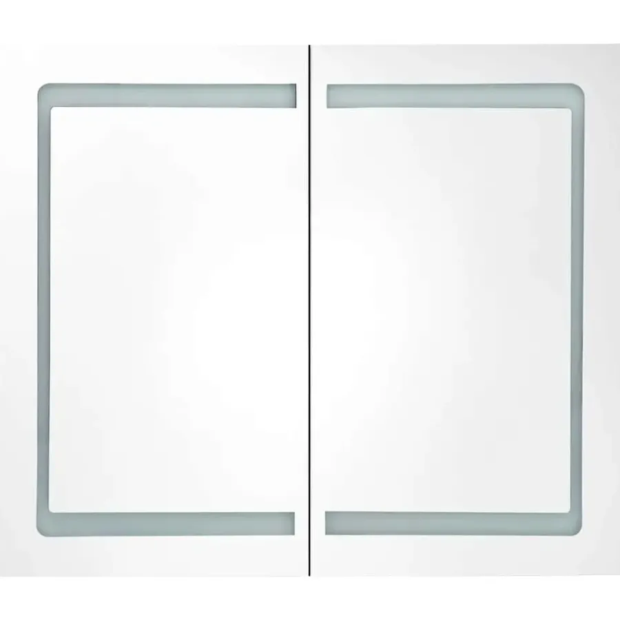Spiegelkasten-vidaXL - Badkamerkast - Antraciet - MDF
