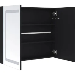 Spiegelkasten-vidaXL - Badkamerkast - Antraciet - MDF