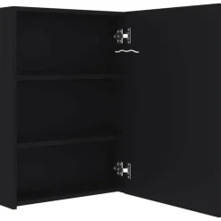 Spiegelkasten-vidaXL - Badkamerkast - Antraciet - MDF