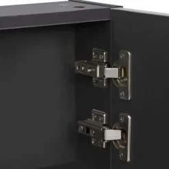 Spiegelkasten-vidaXL - Badkamerkast - Antraciet - MDF
