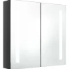 vidaXL - Badkamerkast - Grijs - MDF - 62 x 14 x 60 cm
