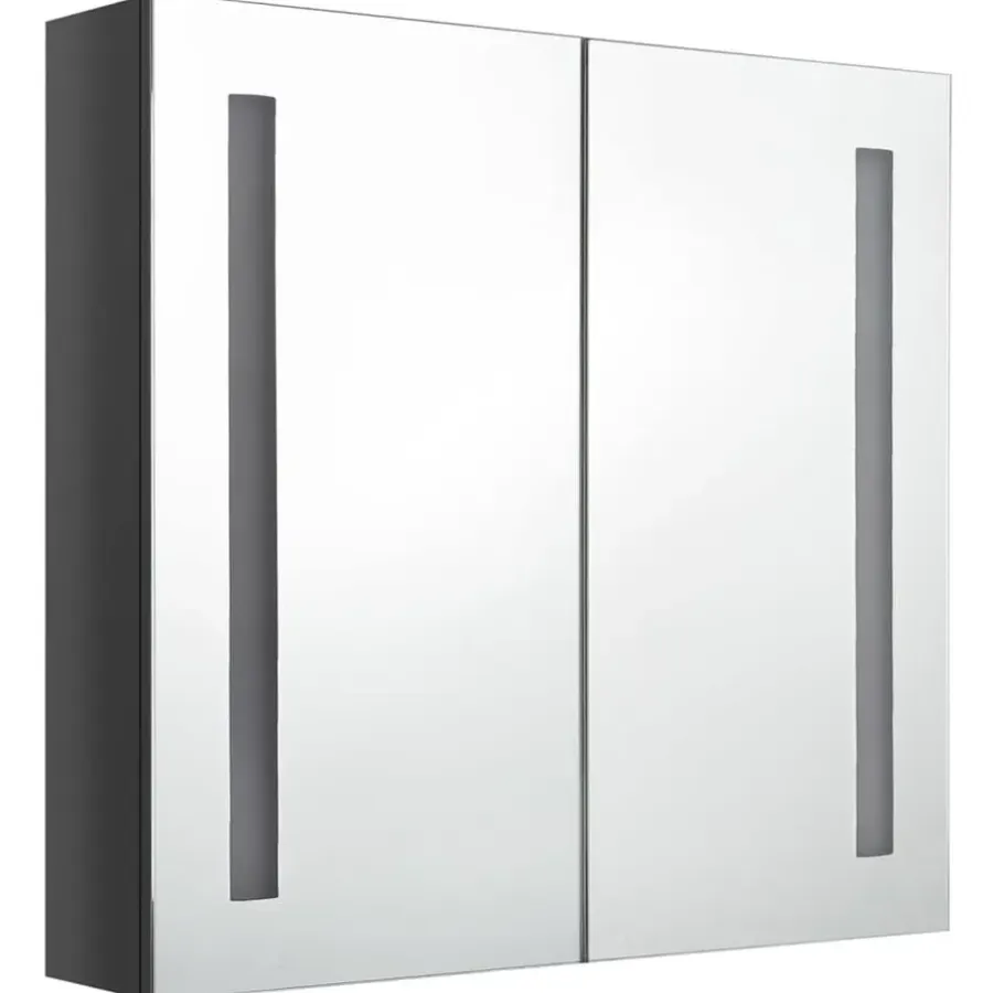 vidaXL - Badkamerkast - Grijs - MDF - 62 x 14 x 60 cm