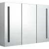 vidaXL - Badkamerkast - Grijs - MDF - 89 x 14 x 62 cm