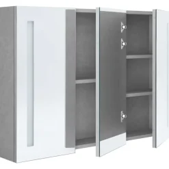 vidaXL - Badkamerkast - Grijs - MDF - 89 x 14 x 62 cm