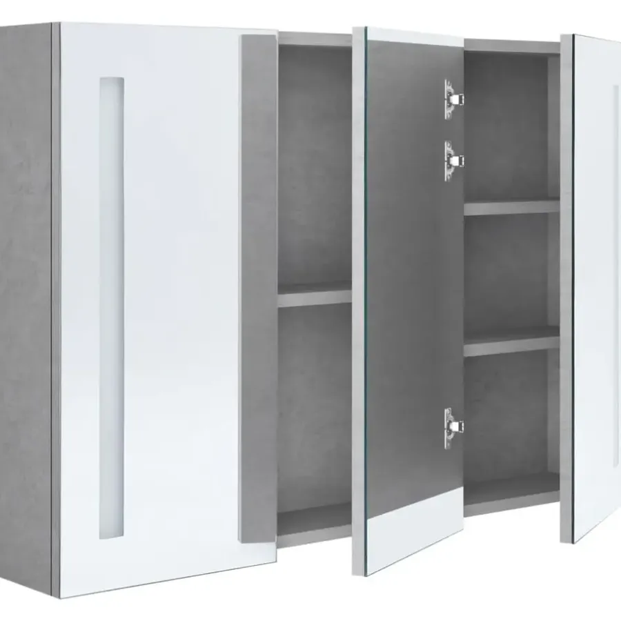 vidaXL - Badkamerkast - Grijs - MDF - 89 x 14 x 62 cm
