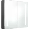 vidaXL - Badkamerkast - Grijs - MDF - 62 x 14 x 60 cm