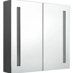 vidaXL - Badkamerkast - Grijs - MDF - 62 x 14 x 60 cm