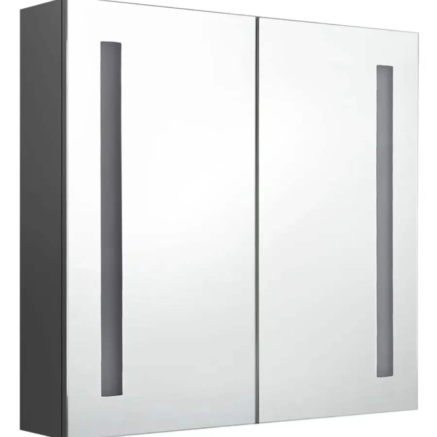 vidaXL - Badkamerkast - Grijs - MDF - 62 x 14 x 60 cm