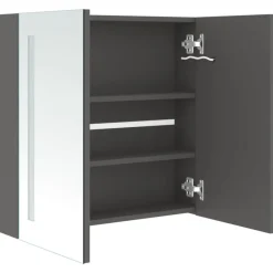 vidaXL - Badkamerkast - Grijs - MDF - 62 x 14 x 60 cm