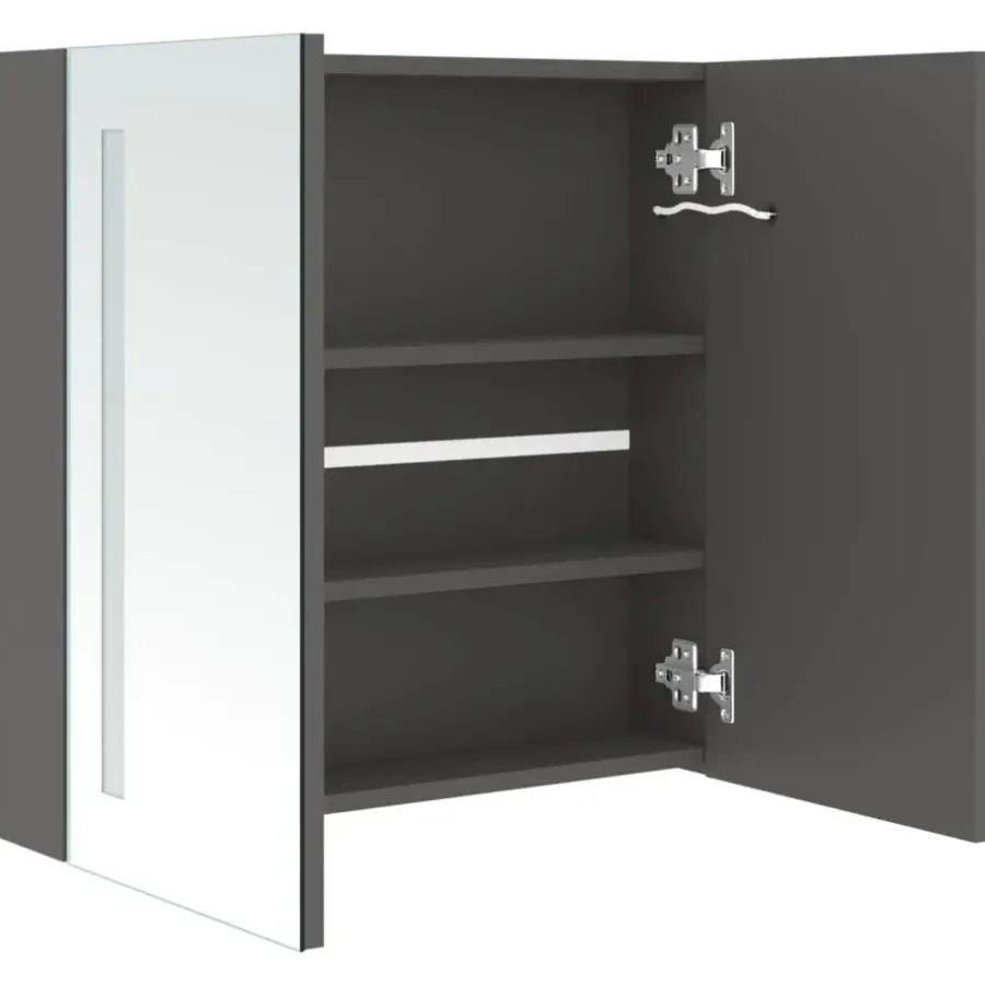vidaXL - Badkamerkast - Grijs - MDF - 62 x 14 x 60 cm