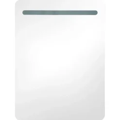 Spiegelkasten-vidaXL - Badkamerkast - Grijs - MDF