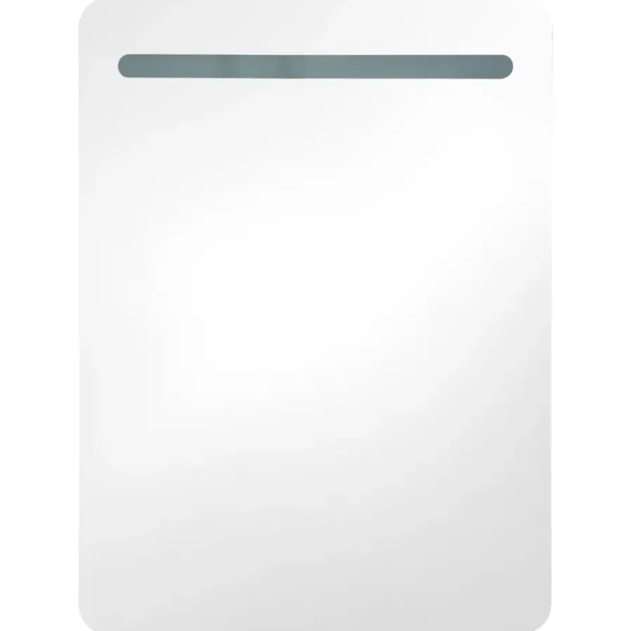 Spiegelkasten-vidaXL - Badkamerkast - Grijs - MDF