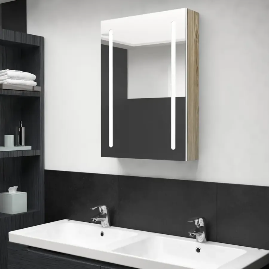 vidaXL - Badkamerkast - Wit - MDF - 50 x 13 x 70 cm